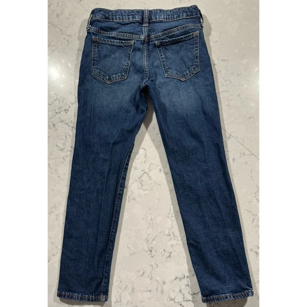 GAP Kids Jeans Girls 8 Blue Medium Wash Cotton Stretch Comfort Casual Everyday